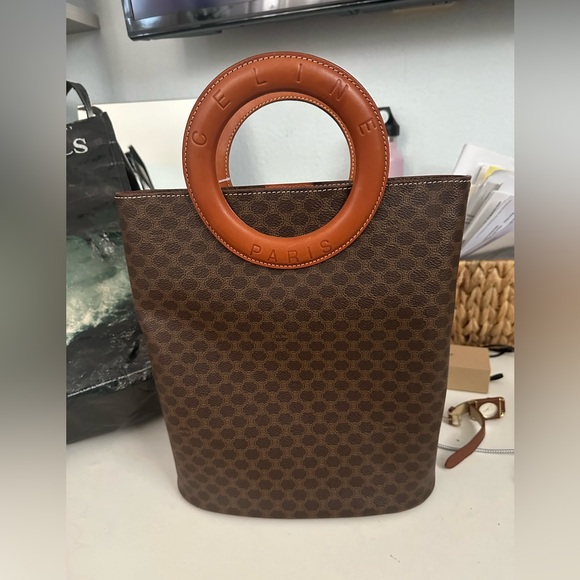 Céline Macadam Vintage Handbag with Round Handle - Picture 17 of 17